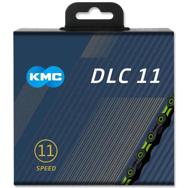 Balfes Bikes Kmc KMC DLC 11 Chain 118L in Black/Green | Free postage over £30, £10 off first order, price match & 0% finance.
