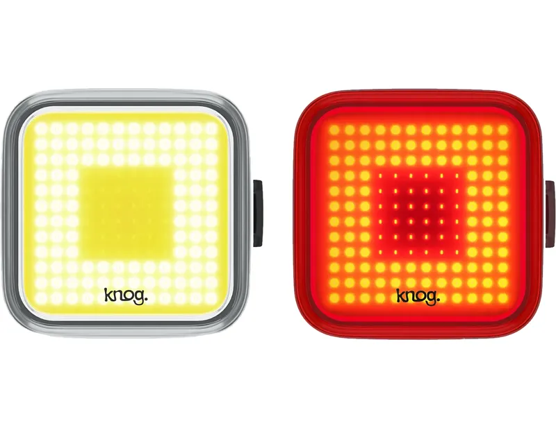 Balfes Bikes Knog Blinder Square Light Twinpack Light Set in Black | Free postage over £30, £10 off first order, price match & 0% finance.