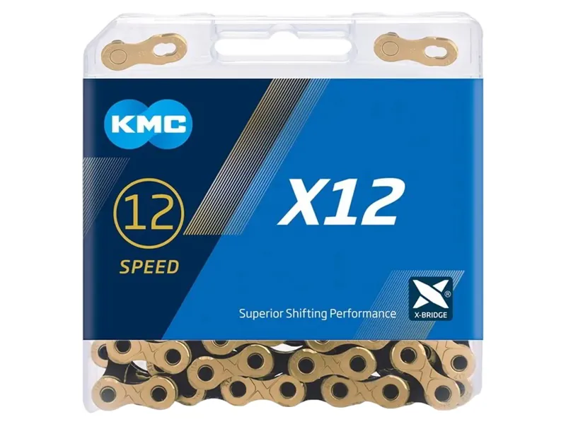 KMC X12 Ti-N Chain 126L in Gold/Black