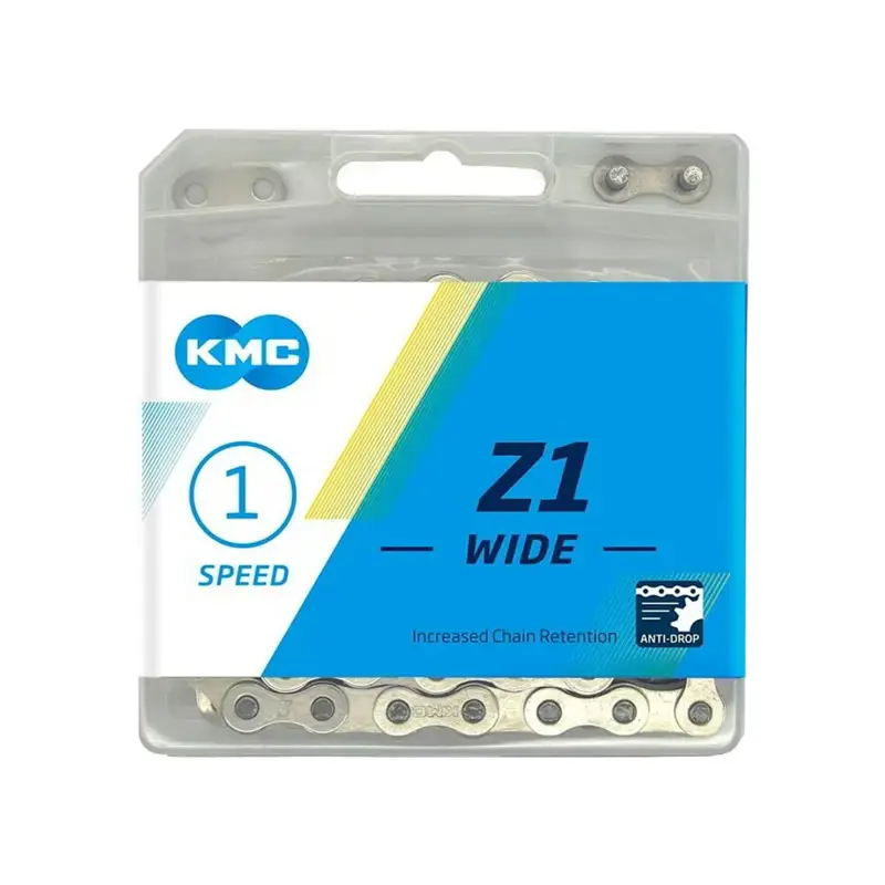 Balfes Bikes Kmc KMC Z1 Wide Chain 112L in Silver | Free postage over £30, £10 off first order, price match & 0% finance.