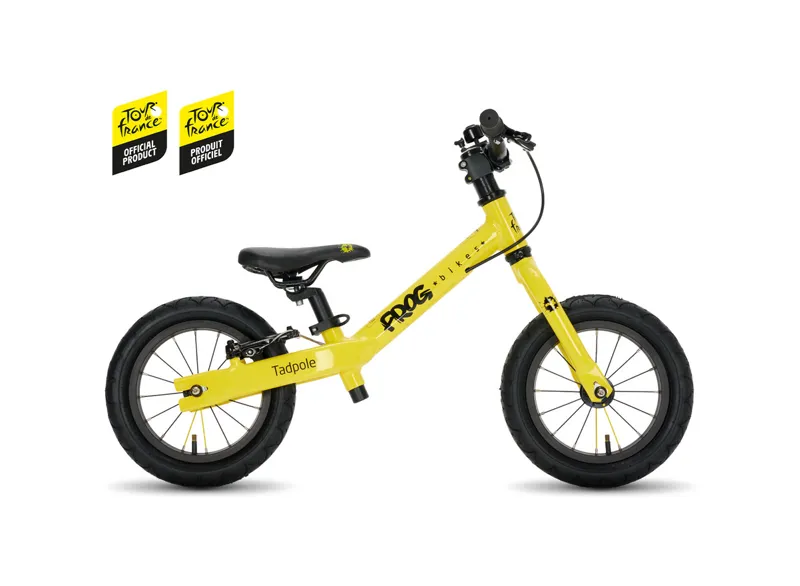 Frog Tadpole Balance Bike 12 inch Wheel 2023 in Tour De France Yellow-1