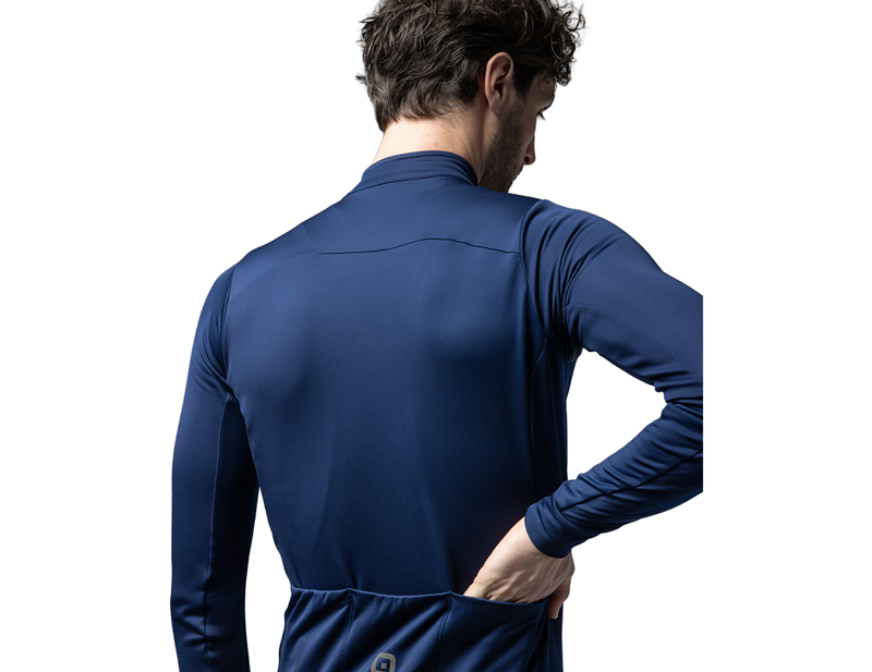 Ale Fondo 2.0 Solid Long Sleeve Jersey in Blue-4