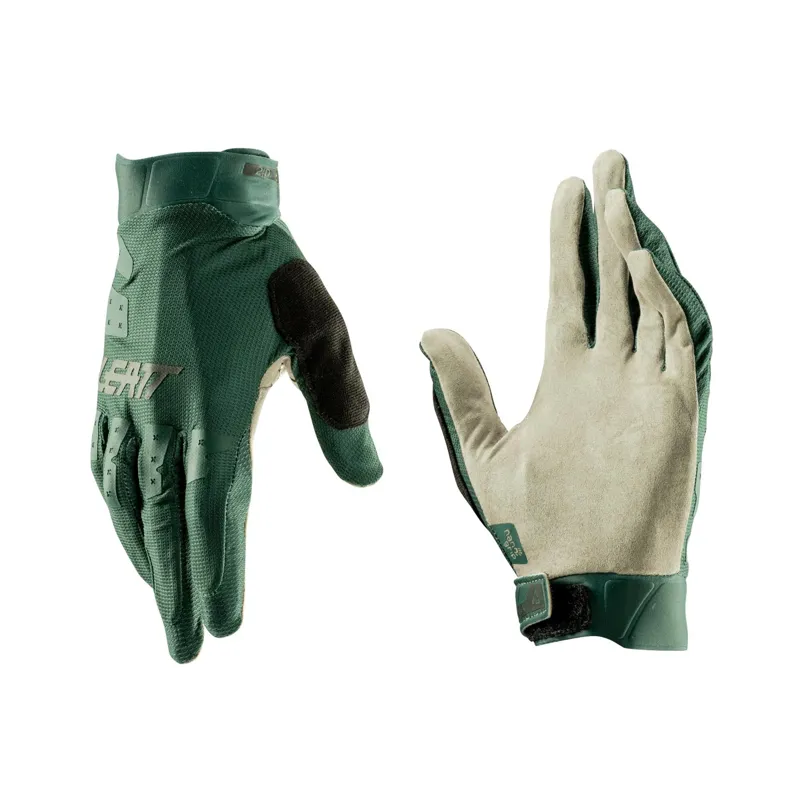 Leatt X-Flow MTB 2.0 Full Finger Gloves in Spruce Green-2