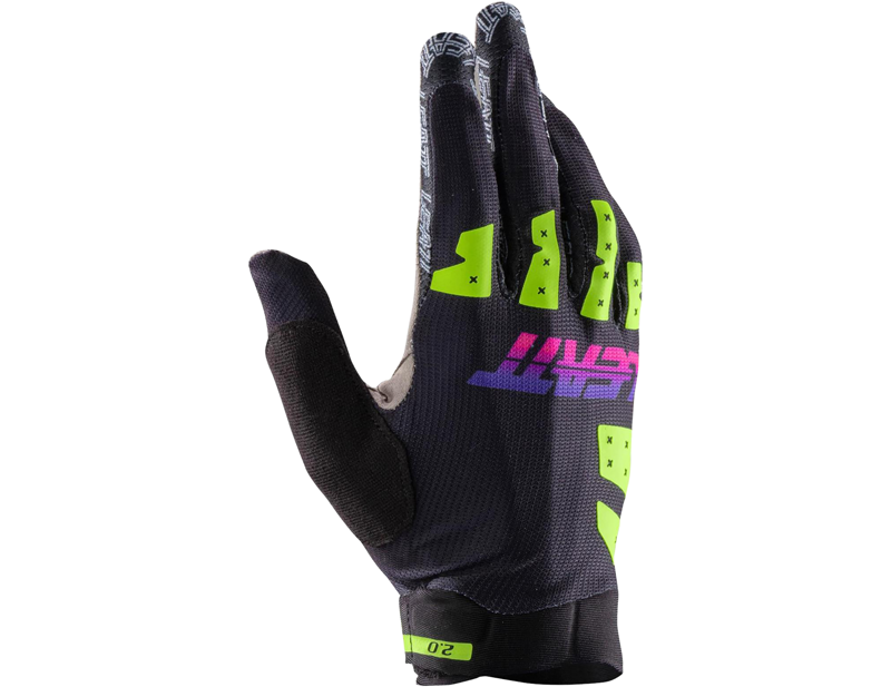 Leatt X-Flow MTB 2.0 Full Finger Gloves in Neon Black