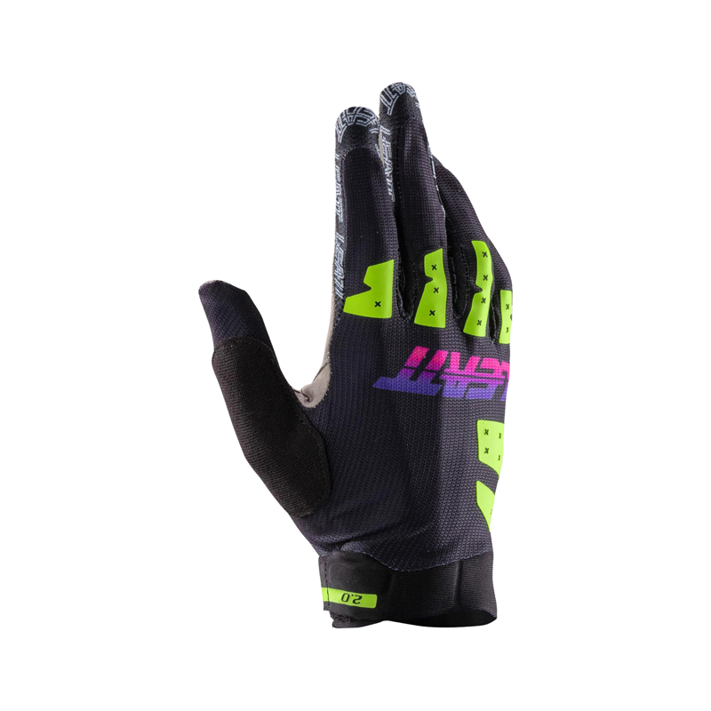 Balfes Bikes Leatt X-Flow MTB 2.0 Full Finger Gloves in Neon Black | Free postage over £30, £10 off first order, price match & 0% finance.