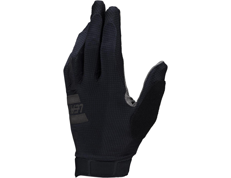 Leatt GripR MTB Glove 1.0 Jr in Stealth Black/Grey-1