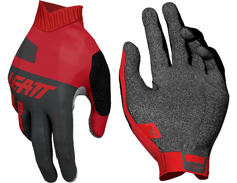 Leatt GripR MTB Glove 1.0 Jr in Red-2