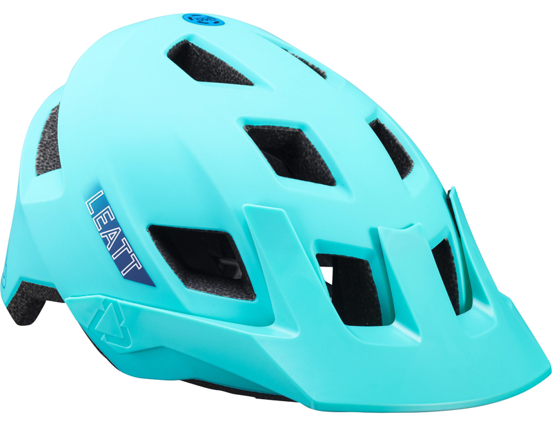Leatt All Mountain 1.0 MTB Helmet Jr XS 50-54cm in Aqua Blue-3
