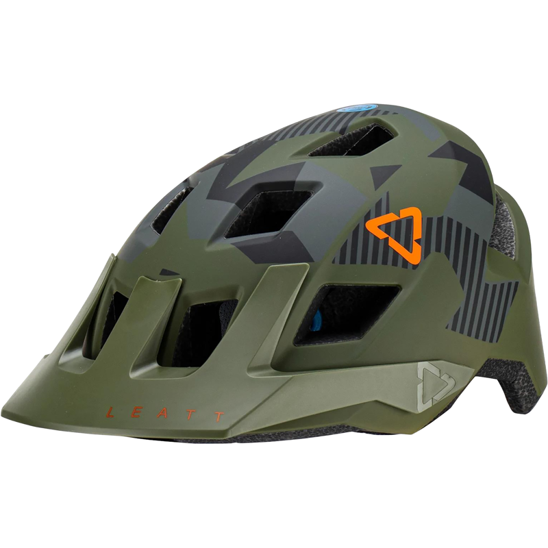 Balfes Bikes Leatt All Mountain 1.0 MTB Helmet Jr XS 50-54cm in Camo Green | Free postage over £30, £10 off first order, price match & 0% finance.