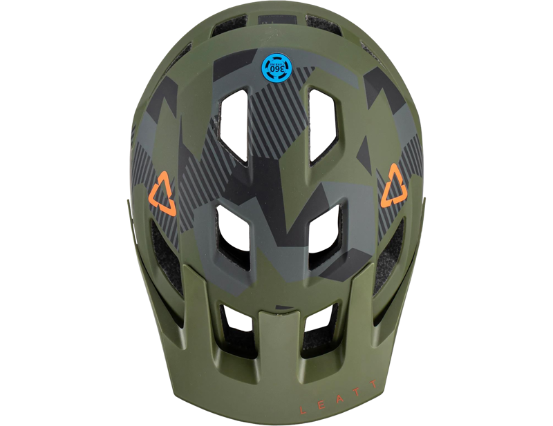 Leatt All Mountain 1.0 MTB Helmet Jr XS 50-54cm in Camo Green-5