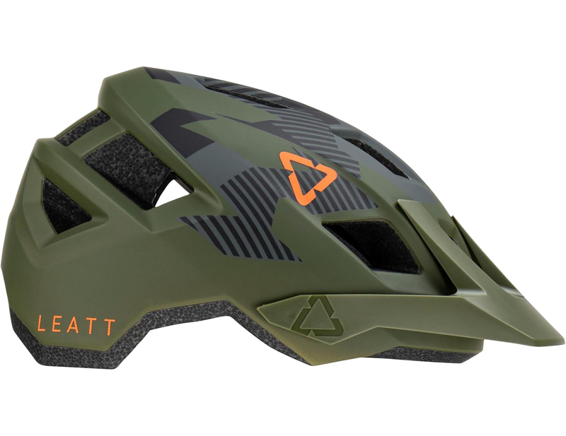 Leatt All Mountain 1.0 MTB Helmet Jr XS 50-54cm in Camo Green-2