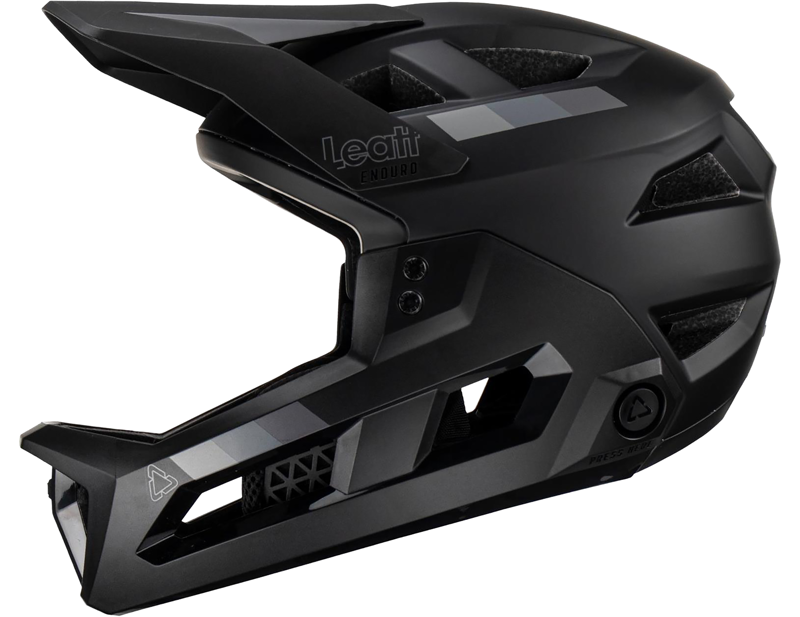 Leatt Enduro 2.0 MTB Helmet Jr XS 50-54cm in Stealth Black/Grey-3