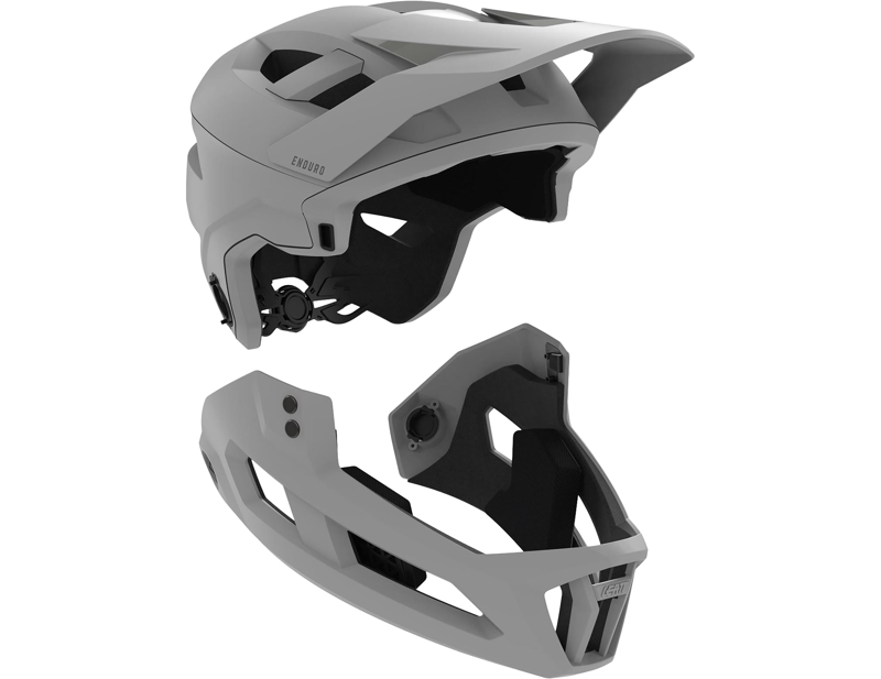 Leatt Enduro 2.0 MTB Helmet Jr XS 50-54cm in Stealth Black/Grey-6