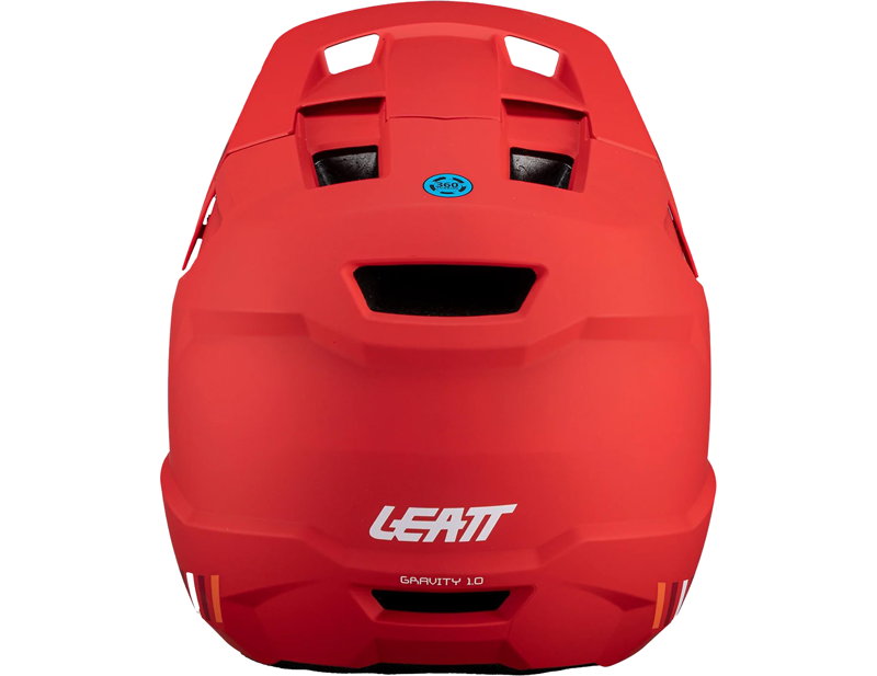 Leatt Gravity 1.0 MTB Helmet Jr in Fire Red-3