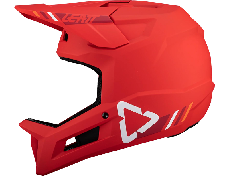 Leatt Gravity 1.0 MTB Helmet Jr in Fire Red-1