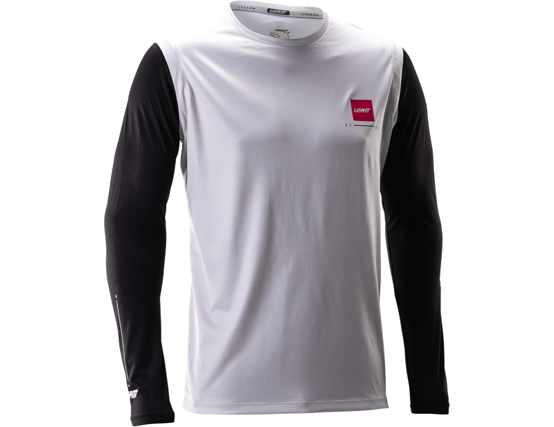 Balfes Bikes Leatt Gravity 2.0 MTB Long Sleeve Jersey in White | Free postage over £30, £10 off first order, price match & 0% finance.
