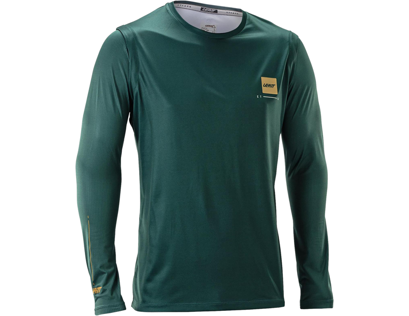 Leatt Gravity 2.0 MTB Long Sleeve Jersey in Spruce Green
