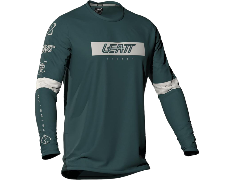 Leatt Gravity 3.0 Jr MTB Long Sleeve Jersey in Spruce Green