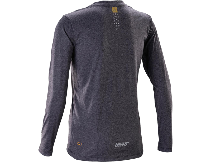 Leatt Gravity 3.0 Women's MTB Long Sleeve Jersey in Ghost Black-1