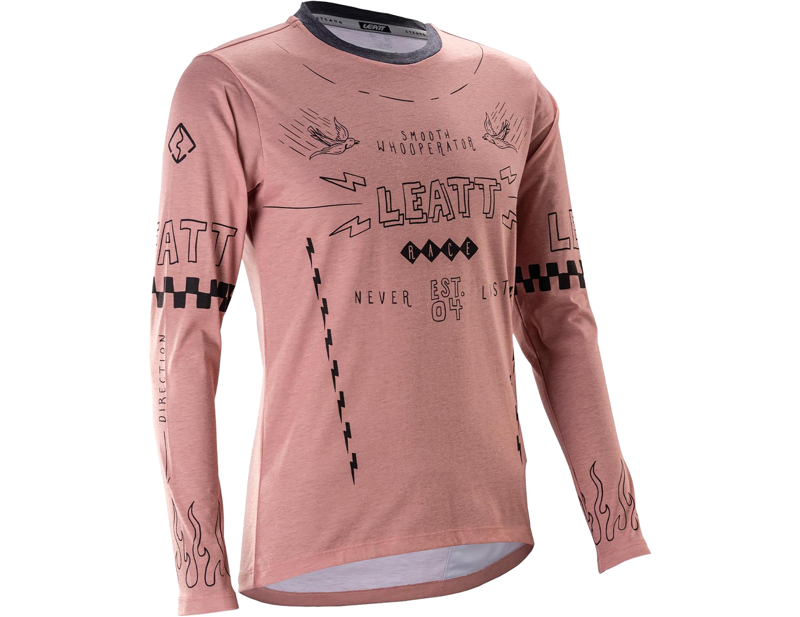Leatt Gravity 3.0 Women's MTB Long Sleeve Jersey in Dusty Pink