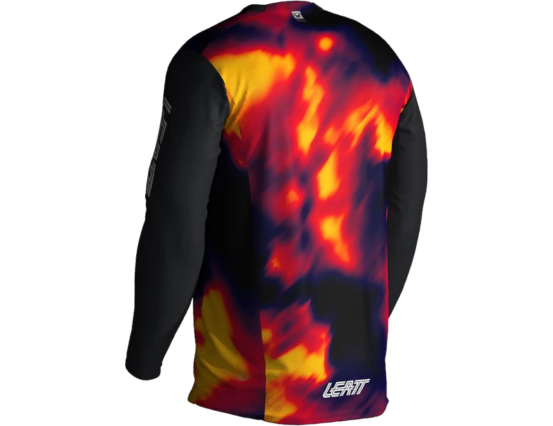 Leatt Gravity 4.0 MTB Long Sleeve Jr Jersey in Heatmap Red-1