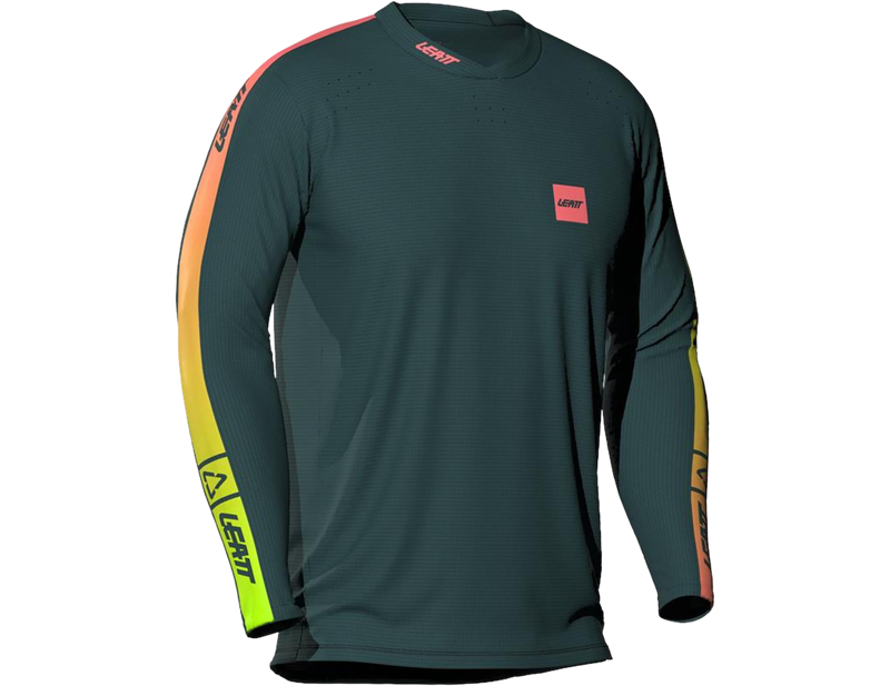 Leatt Gravity 4.0 MTB Long Sleeve Jr Jersey in Spruce Green