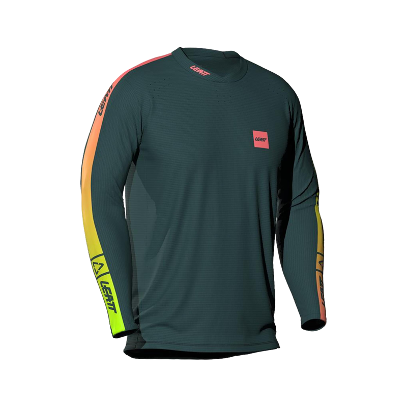 Balfes Bikes Leatt Gravity 4.0 MTB Long Sleeve Jr Jersey in Spruce Green | Free postage over £30, £10 off first order, price match & 0% finance.