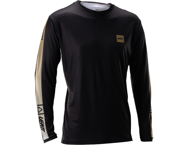 Leatt Gravity 4.0 MTB Long Sleeve Jersey in Stripe Black