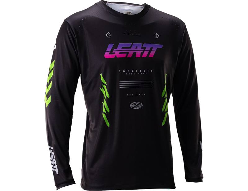 Leatt Gravity 4.0 MTB Long Sleeve Jersey in Race Black