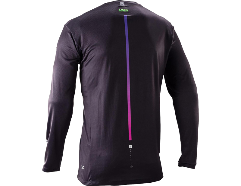 Leatt Gravity 4.0 MTB Long Sleeve Jersey in Race Black-1