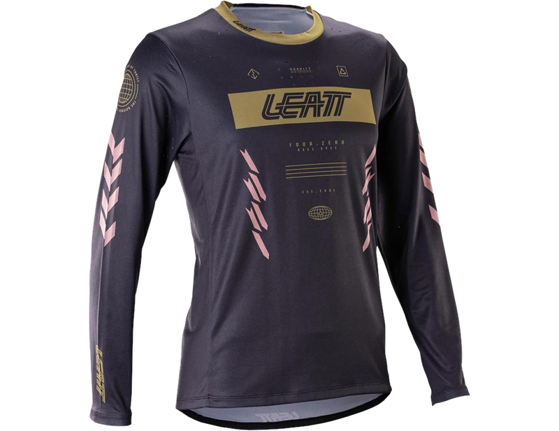 Leatt Gravity 4.0 MTB Women's Long Sleeve Jersey in Race Black