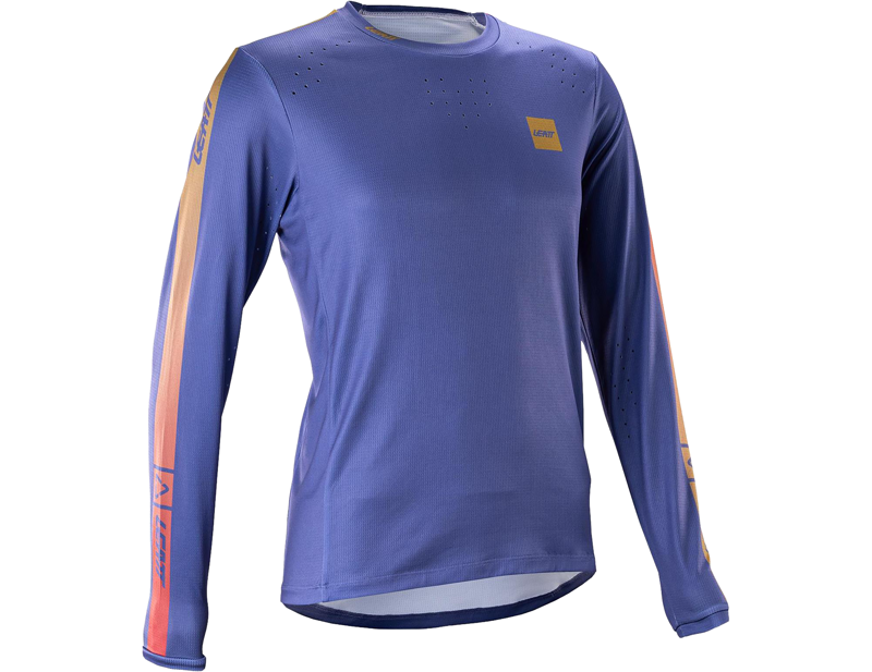 Leatt Gravity 4.0 MTB Women's Long Sleeve Jersey in Cosmic Blue