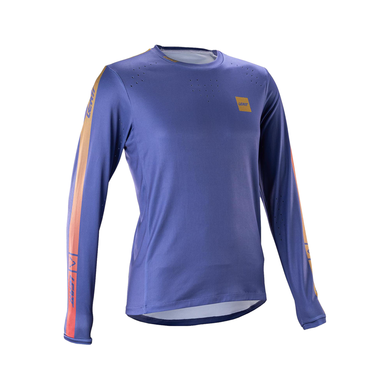 Balfes Bikes Leatt Gravity 4.0 MTB Women's Long Sleeve Jersey in Cosmic Blue | Free postage over £30, £10 off first order, price match & 0% finance.