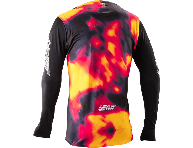 Leatt Gravity 8.0 MTB Long Sleeve Jersey in Heatmap Red-1