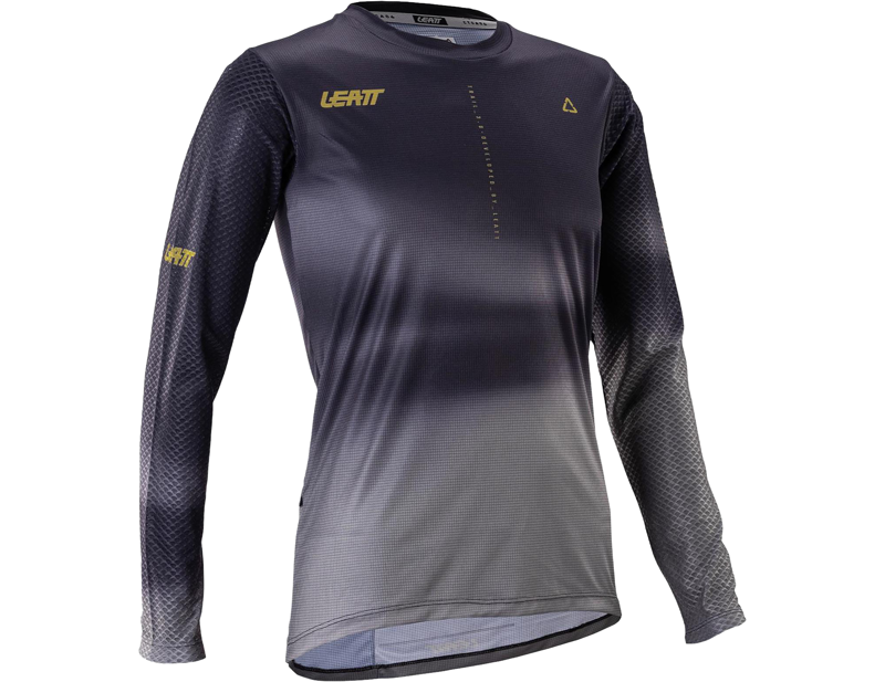 Leatt Trail 3.0 Women's MTB Long Sleeve Jersey in Ghost Black