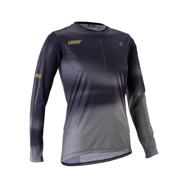 Balfes Bikes Leatt Trail 3.0 Women's MTB Long Sleeve Jersey in Ghost Black | Free postage over £30, £10 off first order, price match & 0% finance.