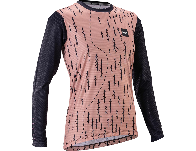 Leatt Trail 3.0 Women's MTB Long Sleeve Jersey in Trails Pink