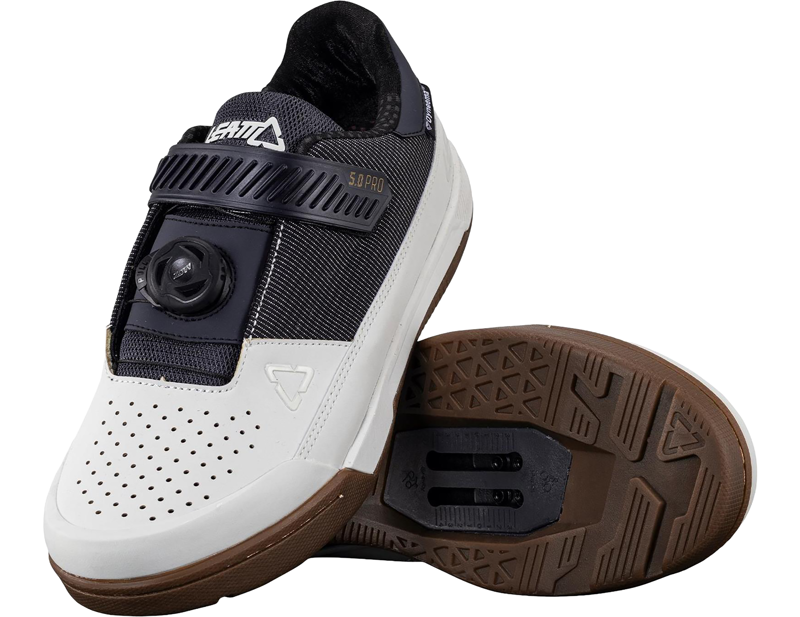Leatt ProClip 5.0 Shoes in White-3