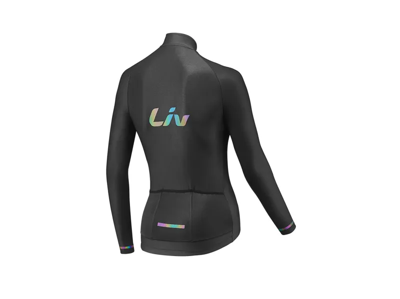 Liv Race Day Mid-Thermal Long Sleeve Jersey in Black-1