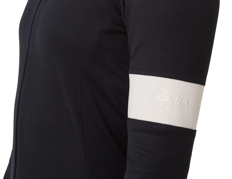 Rapha Women's Classic Long Sleeve Jersey in Black/White-3