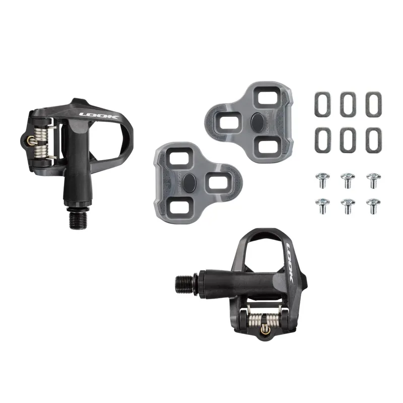 Look Keo 2 Max Carbon Pedals with Keo Grip Cleat in Black-4