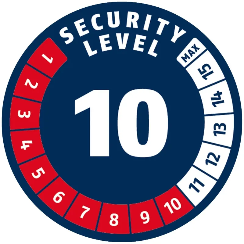 ABUS Bordo 6000AF/120 Keyless Lock with SH Bracket in Black-2