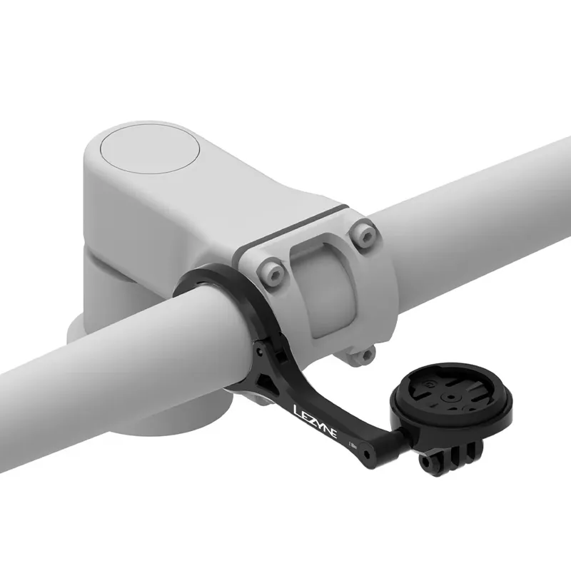 Lezyne Garmin/Wahoo GPS Forward Mount with GoPro in Black-2