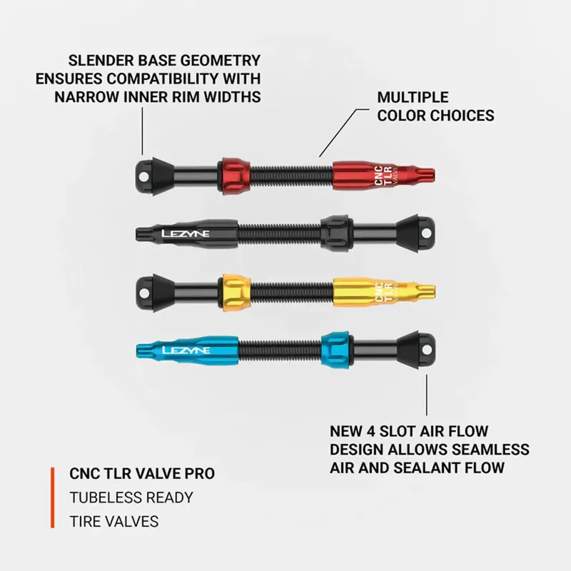Lezyne CNC TLR Valve PRO in Blue-2