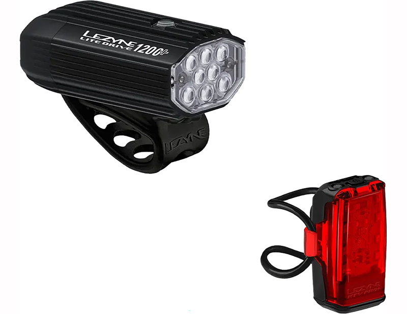 Lezyne Lite Drive 1200+ / KTV Drive Pro+ Bike Light Set