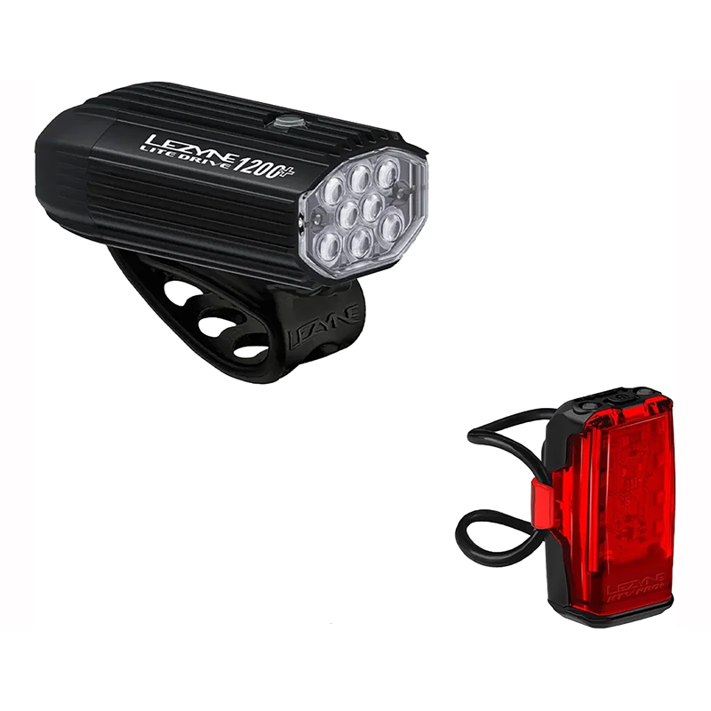 Balfes Bikes Lezyne Lite Drive 1200+ / KTV Drive Pro+ Bike Light Set | Free postage over £30, £10 off first order, price match & 0% finance.