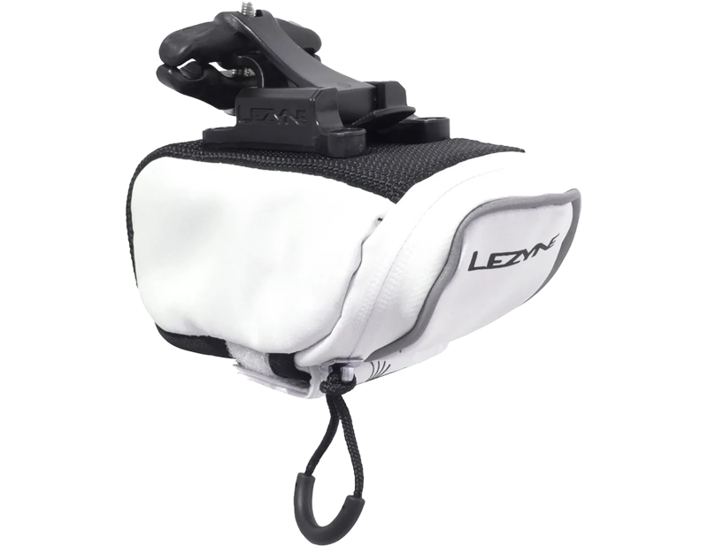 Lezyne Micro Caddy QR Medium Saddle Bag in White/Black