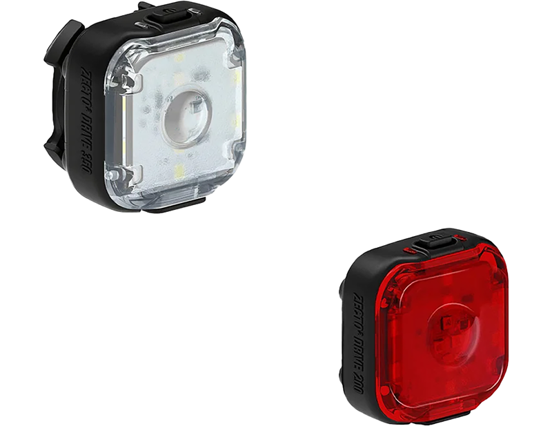 Lezyne Zecto2 Drive 350+ / Drive 200+ Rechargeable Light Set in Black