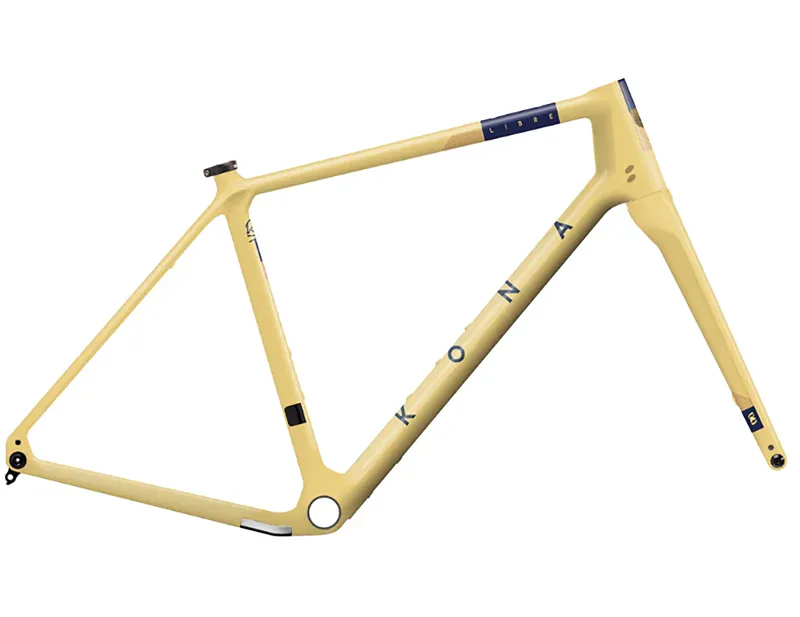 Kona Libre CR G2 Gravel Frameset 2026 in Yellow