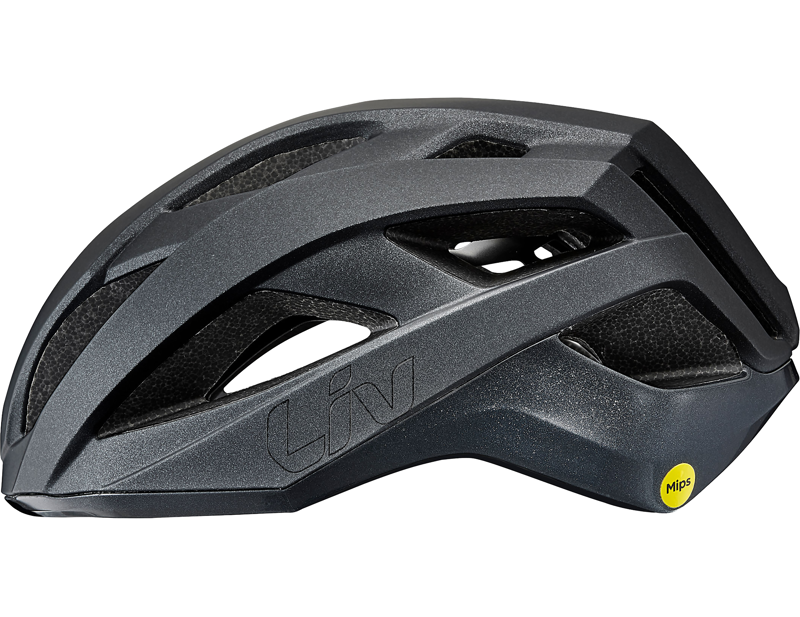 Liv Rev Comp MIPS Helmet in Gloss Asphalt Black-2